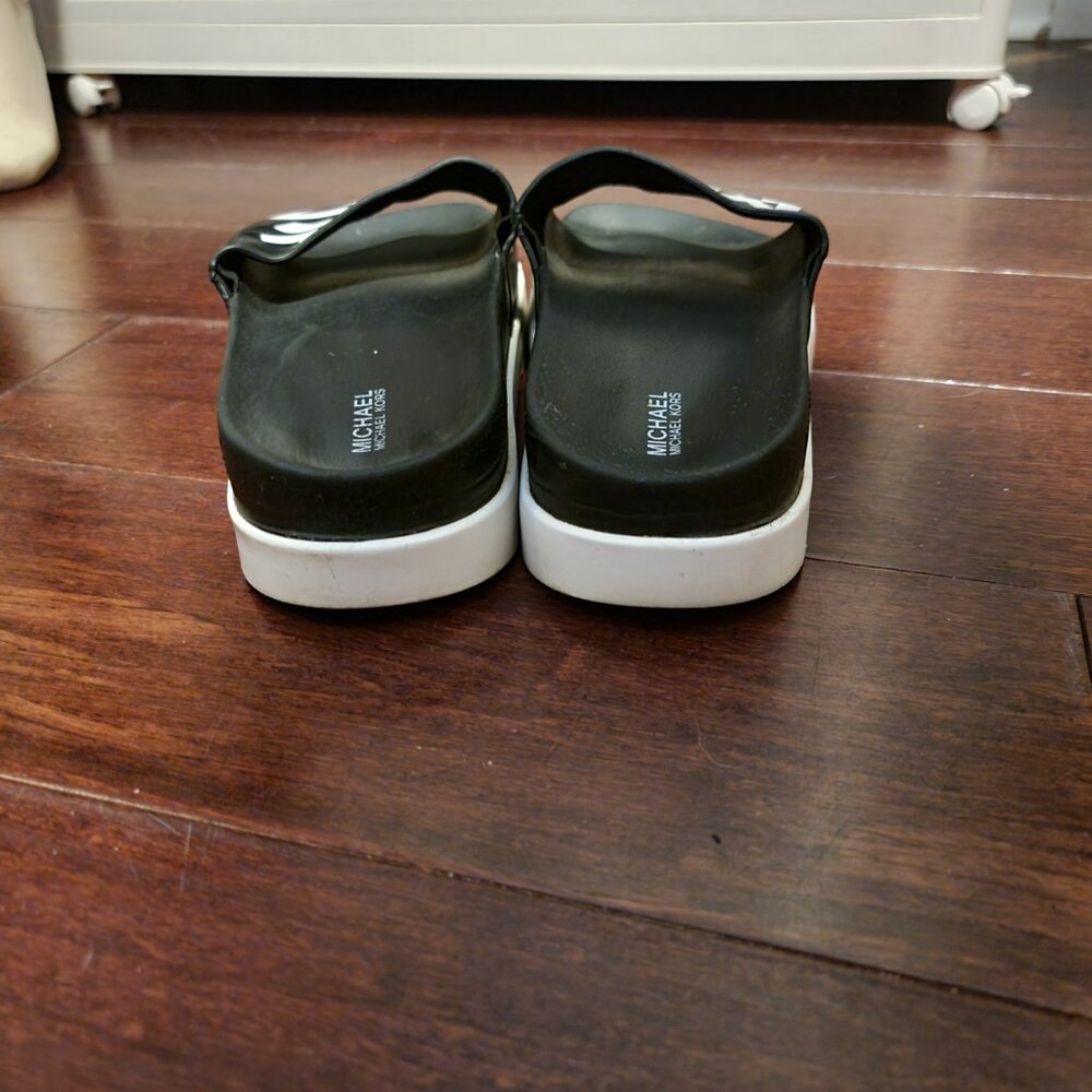 Michael Kors Black Slide Sandals - Picture 4 of 14